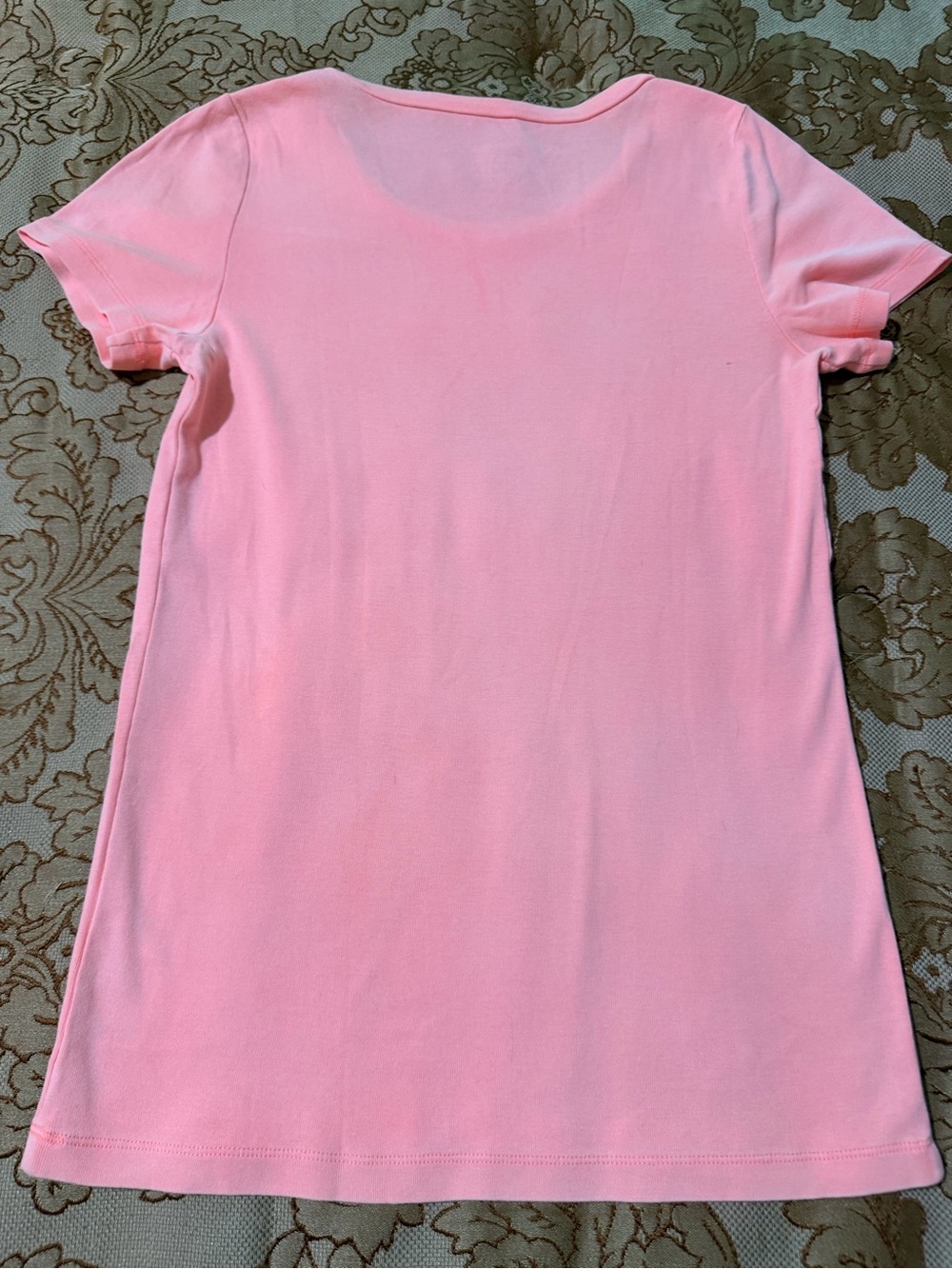 J. Crew Perfect Fit Cotton Short Sleeve Crew Neck Tee, Peach Color, Sz M - Picture 10 of 10